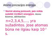 Vandenilio atomo modelis 15 puslapis