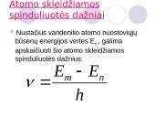 Vandenilio atomo modelis 16 puslapis