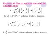 Vandenilio atomo modelis 18 puslapis