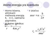 Vandenilio atomo modelis 10 puslapis