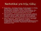 Narkotikai ir jų žala. Skaidrės 3 puslapis