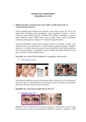 Marketingo priemonės ,,Maybelline New York”