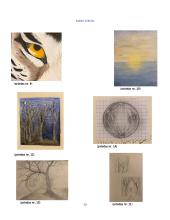 Triptikas „Naktis žmoguje‟. Dailės mokyklinio brandos egzamino kūrybinio darbo aprašas 12 puslapis