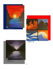 Triptikas „Naktis žmoguje‟. Dailės mokyklinio brandos egzamino kūrybinio darbo aprašas 13 puslapis