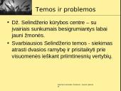 Džeromas Selindžeris ,,Rugiuose prie bedugnės”. Veikėjų paveikslai. Egzistencializmas 14 puslapis