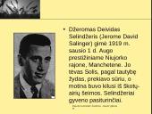 Džeromas Selindžeris ,,Rugiuose prie bedugnės”. Veikėjų paveikslai. Egzistencializmas 3 puslapis