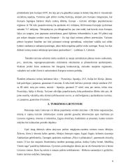 Poilsio ir turizmo vystymosi tendencijos Lietuvoje 6 puslapis