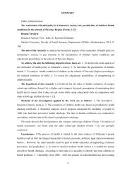 Lietuvos visuomenės sveikatos politikos įgyvendinimas: pasvalio rajono mokyklų (1–12 klasių) vaikų sveikatos būklės ypatumai 3 puslapis