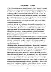 Political Corruption in Baltic States: Lithuanian Case 4 puslapis