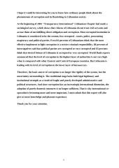 Political Corruption in Baltic States: Lithuanian Case 9 puslapis