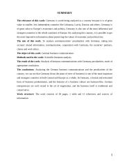 Verslo komunikacijos su Vokietijos šalimi ypatumai 2 puslapis