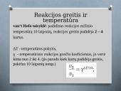Cheminės reakcijos greitis ir jį lemiantys veiksniai 16 puslapis
