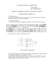 Trifazės grandinės sujungtos žvaigžde tyrimas