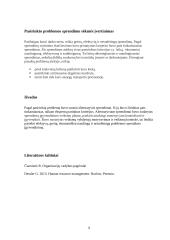 Vadybos problemos sprendimo būdai, taikant vadybos principus 8 puslapis