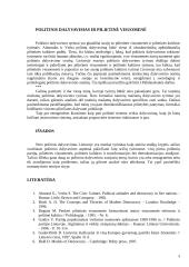 Politinis aktyvumas Lietuvoje 3 puslapis