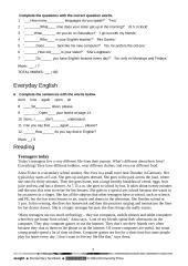 Vocabulary and Grammar Test Unit 1 Test A (anglų kalba 5 klasė atsakymai) 3 puslapis
