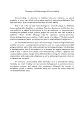 Advantages and Disadvantages of Homeschooling