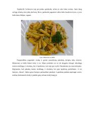 Makaronai su lašiša. Technologijų mokyklinio brandos egzamino baigiamojo darbo aprašas 11 puslapis