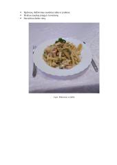 Makaronai su lašiša. Technologijų mokyklinio brandos egzamino baigiamojo darbo aprašas 20 puslapis