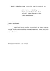Projektas "Mirtis vaikams netinka"