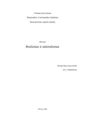 Realizmas ir antirealizmas