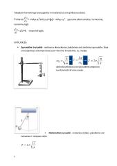 Mechaninius svyravimus apibūdinantys dydžiai. Harmoniniai, slopinamieji svyravimai, jų diferencialinės lygtys ir sprendiniai 5 puslapis