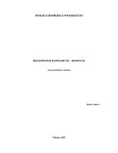 Regioniniai konfliktai - Kosovas