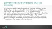 Salmoneliozių epidemiologinė situacija Lietuvoje, profilaktika 9 puslapis