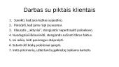 Bendravimo su klientais ypatumai 17 puslapis