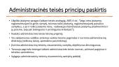 Administracinės teisės principai. Skaidrės 6 puslapis
