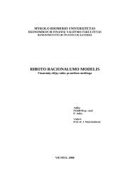 Riboto racionalumo modelis