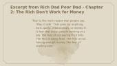 "Rich Dad Poor Dad" book presentation 9 puslapis