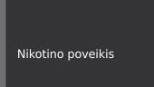 Nikotino poveikis
