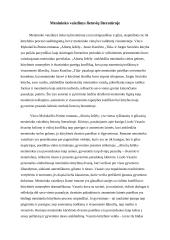 Menininko vaizdinys lietuvių literatūroje