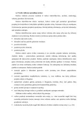 Rizikos pasireiškimo atvejų įvertinimas planavimo proceso turiniui 9 puslapis