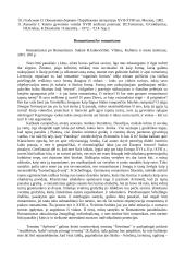 Romantizmas Lietuvoje ir pasaulyje 19 puslapis