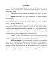 Beržų lapų (betulae folium) arbatų fenolinių junginių ir antioksidantinio aktyvumo tyrimai 4 puslapis