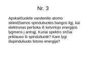 Vandenilio atomo modelio uždaviniai 2 puslapis