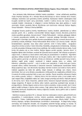 Moters paveikslas lietuvių literatūroje (Šatrijos Ragana, Vincas Mykolaitis – Putinas, Marius Katiliškis)