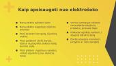 Skaidrės. Elektros poveikis žmogaus organizmui 6 puslapis