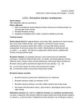 Briusterio kampo nustatymas