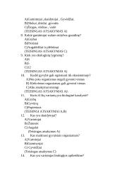 Ekosistema - svarbus ekologinis vienetas. Testas 2 puslapis