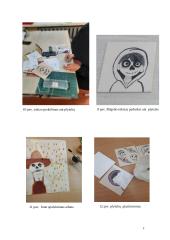 Kūrybinio darbo aprašas. Darbų ciklas „Meksikos link“ 8 puslapis