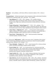 Trumpi autorių aprašymai (pagal epochas) 2 puslapis