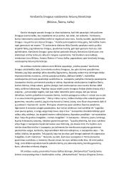 Kenčiančio žmogaus vaizdavimas lietuvių literatūroje  (Biliūnas, Škėma, Kafka)