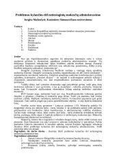 Problemos kylančios dėl netiesioginių mokesčių administravimo