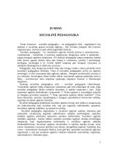 Socialinės pedagogikos mokslo raida, ryšys su kitais mokslais bei tyrimai 2 puslapis