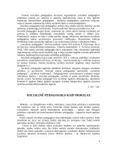 Socialinės pedagogikos mokslo raida, ryšys su kitais mokslais bei tyrimai 3 puslapis