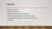 What is Civili Law? 2 puslapis