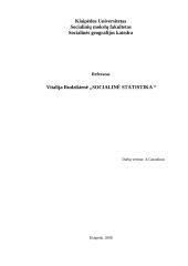 Socialinė statistika